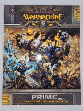 Warmachine Prime MKII Miniatures Combat Handbook RPG Softcover Game Book Manual